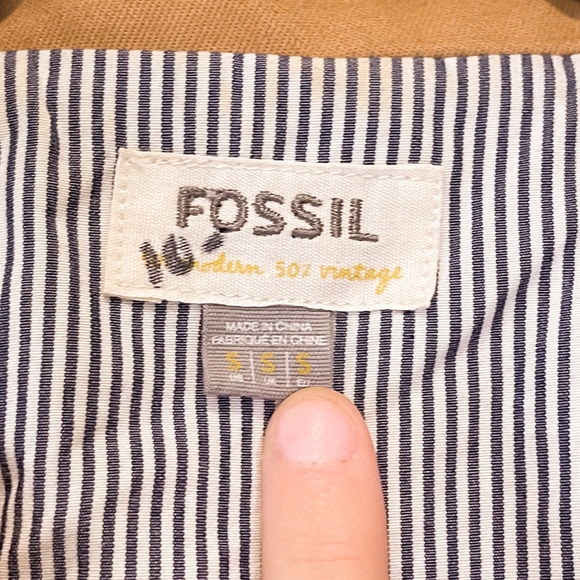 Fossil Vintage Collection Khaki Blazer Small - Picture 14 of 16